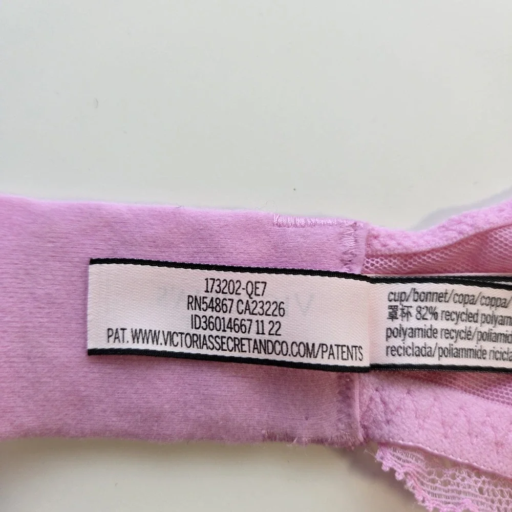 Victoria's Secret Dream Angels Pink Lined Demi Bra Size‎ 32DDD Lingerie